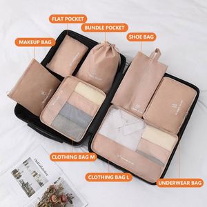 ชุดกระเป๋าจัดเก็บสัมภาระคุณภาพสูง 7 ชิ้น/ชุด สำหรับจัดเก็บเสื้อผ้า รองเท้า และเครื่องสำอาง - Product Image 4