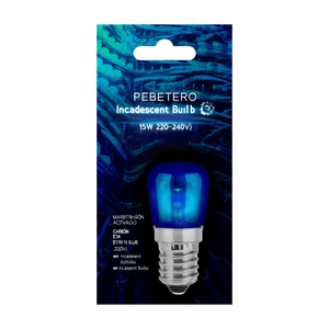 Lampadina a incandescenza PEBETERO E14 15W Blu 220-240V - Product Image 2