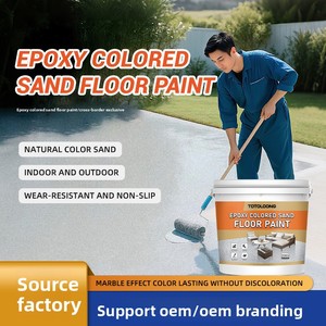 Peinture époxy pour sols en sable coloré, résistante à l'usure, antidérapante et autolissante pour carrelage céramique et sols en ciment domestiques - Product Image 5