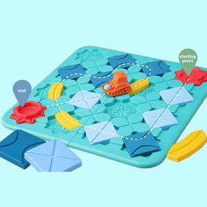 118 challenges kids brain teaser puzzle logical training toys road blocks construction car maze track toy educational board game