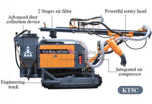 Perforatrice per Fori di Scavo di Alta Qualità Kt5c 162kw Macchina Automatica Integrata per Perforazione DTH con Compressore d'Aria - Product Image 3