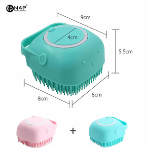 Großhandel Beliebte Modelle Tragbare Weiche Silikon-Tierpflegebürste Umweltfreundliches Badezubehör für Katzen & Hunde - Product Image 2