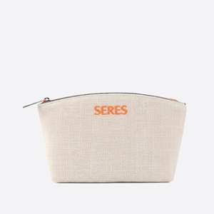 Bolsa de Belleza Multiusos con Textura Natural, Lista para Viajar, Cierre de Cremallera Personalizable, Capacidad de 6.75x5x2 Pulgadas, Estuche para Cosméticos y Cuidado de la Piel - Product Image 1