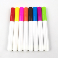 ASTM D4236 Conforme 12 Couleurs Effaçable Tissu Lavable Jumbo Tips Art Marqueurs avec Ultra Lavable Encre Set Emballage