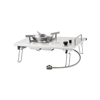 Réchaud de camping à gaz avec structure séparée, fonctionnement manuel, design léger et portable, sac de transport pour la cuisson en extérieur, en voiture et les événements sportifs