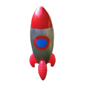厂家定制廉价充气PVC火箭玩具广告模型