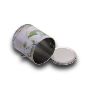 Round Tin Tea Tin Can Custom Empty Round Portable can Coffee Metal Box Gift Metal Can Packaging