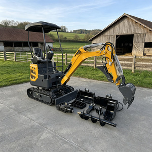 Mini Excavadora con Envío Gratuito, Motor 5 CE, 1.6 Toneladas, Excavadora Hidráulica Pequeña, Mini Excavadora con Orugas de Goma para Granja y Jardín - Product Image 1