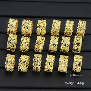 JXX Wholesale <b>24K</b> <b>Gold</b> Wedding <b>Rings</b> for <b>Men</b> and Women Dubai/Arabic Style High Quality Brass Hand <b>Ring</b> for <b>Men</b> - Product Image 2