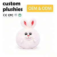 Peluche réaliste personnalisée avec certificat CE EN71 CPC, jouet en peluche sûr pour les enfants avec musique, petite taille, mascotte d'événement