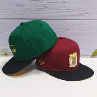Gorra de Béisbol Snapback de 6 Paneles, Bordado 3D, Algodón Liso, Visera Plana, Múltiples Colores, Logotipo Bordado Personalizado