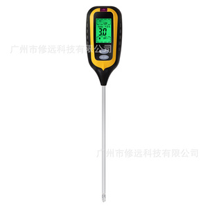 เครื่องวัดดินซิ่วหยวน SPH036 เซ็นเซอร์วัดค่า pH ความชื้น อุณหภูมิ และความเค็มแบบหกในหนึ่งเดียว สำหรับทำสวนและการเกษตร - Product Image 1