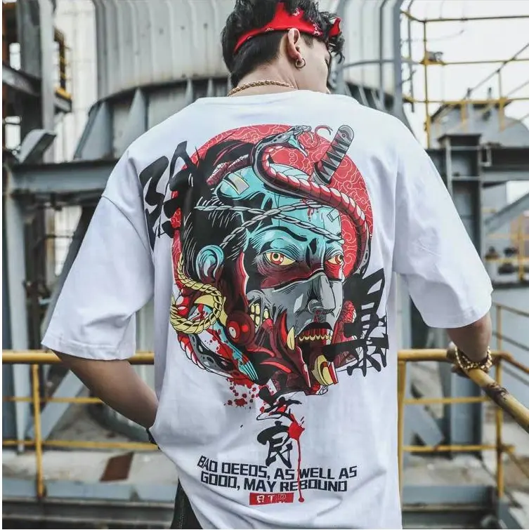 Custom Design Hip hop Fashion Street Printing Oversized men's t-shirts