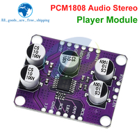 Module amplificateur de carte de lecteur PCM1808 105dB SNR Audio stéréo ADC à entrée analogique simple, décodeur 24 bits