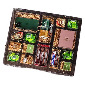 Caja de Regalo Rígida con Asa, Papel Artístico, Rectangular, Impresión a Cuatro Colores, de Alta Gama, para Empaque de Regalos y Manualidades - Product Image 2