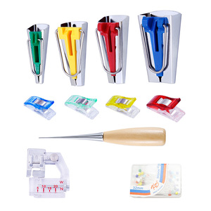 <span class=keywords><strong>Bias</strong></span> <span class=keywords><strong>Tape</strong></span> Makers <span class=keywords><strong>Kit</strong></span> Với May Awl Bead Needles Điều Chỉnh Binder Clip Gỗ Awl Foot Press Thực Tế <span class=keywords><strong>Bias</strong></span> <span class=keywords><strong>Tape</strong></span> <span class=keywords><strong>Maker</strong></span> Set - Product Image 4