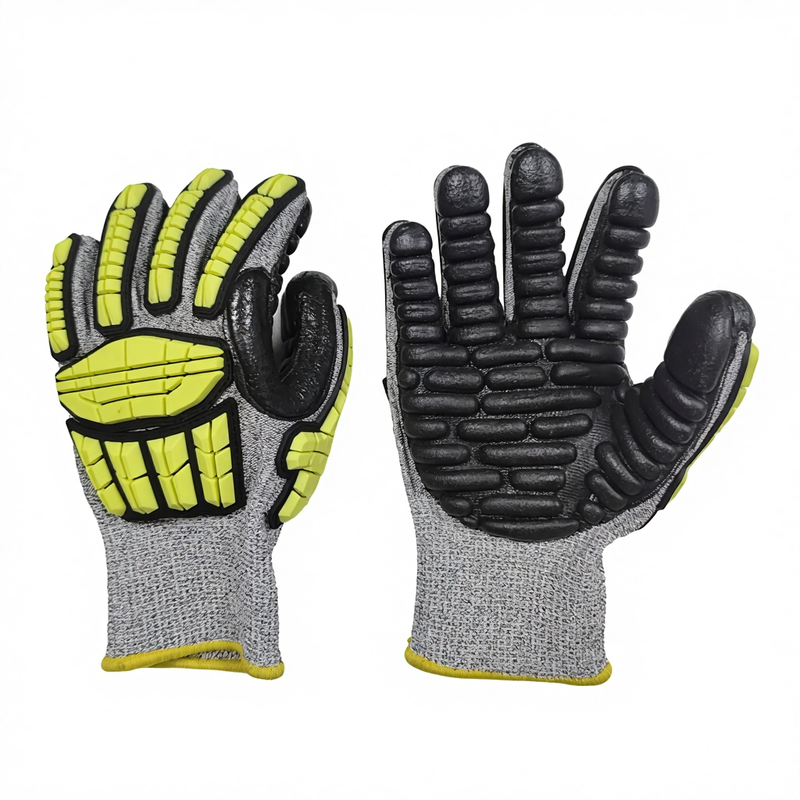 13G HPPE Anti Vibration Textured Safety