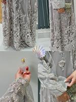 Sharut Abaya Factory Personnalisée Luxe EID Kimono Islamique Robe Femme Musulmane Floral Texturé 3D Magnifique Abaya Modeste Dubaï 2025