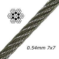 Ficelle en acier galvanisé 7x7 AISI Standard Tianli 304/316 à 1 % de tolérance, robuste et flexible, pour une performance optimale