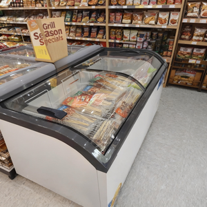 Congélateur horizontal commercial -18°C avec portes vitrées, refroidissement par <span class=keywords><strong>ventilateur</strong></span>/direct/statique, serrure intégrée, pour glaces et viandes fraîches - Product Image 4