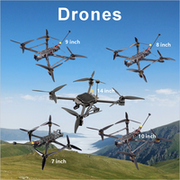 Prix usine HAOYE RC 10 pouces FPV Drone Distance de vol Durable 10km Autonomie de la batterie 40min pour les environnements difficiles
