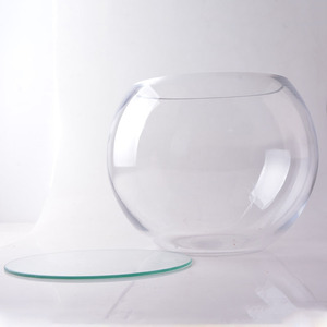 Large <strong>Bubble</strong> Bowl <strong>Vase</strong> with Glass Plate Lid - Product Image 4