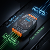 Module d'extension PLC DAM-4044 16 bits isolé Modbus RTU, module analogique IO 4AI 4AO RS485 pour l'acquisition de données et le contrôle des capteurs