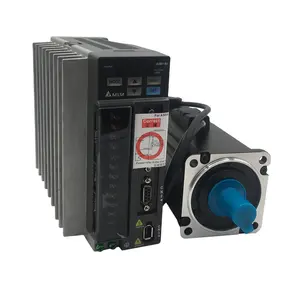 节能200V 3000RPM 2.39N.m 750W CNC AC Delta伺服驱动器和带制动器的电机