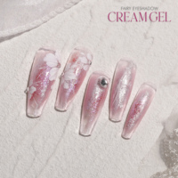 Vernis à ongles en gel UV OEM personnalisé, effet crème fard à paupières féerique, à retirer par trempage, pour usage en salon