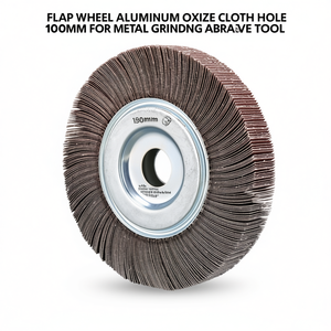 Disque à lamelles en oxyde d'aluminium, tissu perforé 100 mm pour le meulage des métaux, outil abrasif - Product Image 2