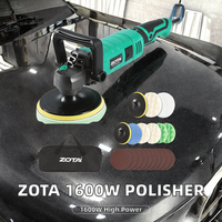 Polisseuse électrique ZOTA DIY pour voiture, 110V 1600W, filaire, moteur en cuivre pur de 6/7 pouces, 7 vitesses variables (1000-3500 tr/min)