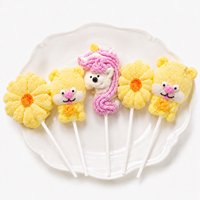 Vente en gros de bonbons gélifiés licorne fleur de guimauve, sucettes fruitées, bonbons de Noël, fabricant sur mesure, TIK TOK BRC