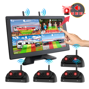 10.1 ''Màn hình cảm ứng kỹ thuật số không dây DVR kỷ lục Wifi 4CH IPS màn hình ahd1080 <span class=keywords><strong>Mini</strong></span> đảo ngược sao lưu máy ảnh cho Xe Tải/Trailer/BUS/RV - Product Image 1