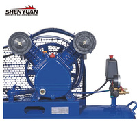 SHENYUAN Flux d'air lubrifié alternatif Craftsman Piston à entraînement par courroie Mini compresseur d'air 60L réservoir