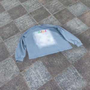 Sudadera de Hombre Estilo Hip-Hop, Cuello Redondo, Estampado con Lavado Ácido, 100% Algodón, Corte Holgado - Product Image 1