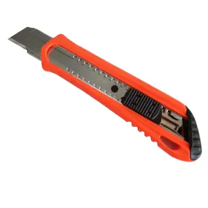 Utility Knife Blade Low MOQ 18mm Wide Blade SK4 Material Economy Plastic Utility Knife Cutter