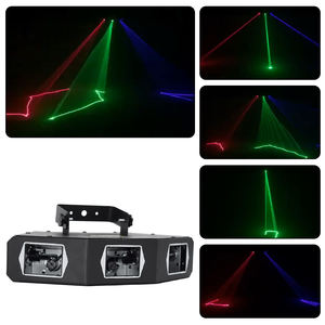 TMUT Red Green Blue Laser Light Fan-Shaped Three Head Stage for KTV Disco DJ & Night Clubs RGB DMX512 <b>Control</b> IP20 - Product Image 5