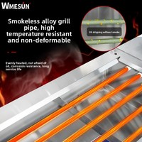 Grille de barbecue de table en acier inoxydable sans fumée intégrée pour une cuisson en plein air pratique Barbecue électrique intégré