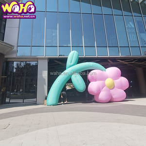 Grand <span class=keywords><strong>ballon</strong></span> <span class=keywords><strong>gonflable</strong></span> <span class=keywords><strong>avec</strong></span> fleurs déco fleurs artificielles décor d'événement de festival en plein air - Product Image 4
