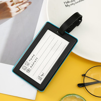 Étiquettes de bagages en PVC, pièces, personnalisées, en Silicone, nouveau Design