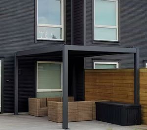 Pérgola Bioclimática Motorizada Impermeable con Techo de Láminas de Aluminio para Exteriores, Modelo <span class=keywords><strong>DUODA</strong></span> 888, Fácil de Instalar - Product Image 3