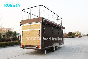 Camion à café semi-permanent, 2020, remorque rétro, pour nourriture, voiture - Product Image 5