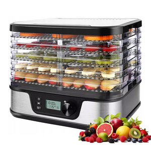 Chất Lượng Cao Cấp Điện Thép Không Gỉ Đa Chức Năng 5-Hai Lớp Khay Thực Phẩm Dehydrator Điều Chỉnh Nhiệt Độ Hot Bán Nhà Máy Sấy - Product Image 1