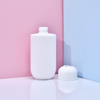 Bouteille en plastique PE blanche souple de 80 ml, 250 ml, 300 ml, 350 ml, 400 ml, 500 ml pour shampoing, après-shampoing et lotion corporelle avec bouchon à disque