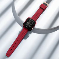 NAVIFORCE 7120 jam tangan Digital untuk wanita unik persegi kasus pergelangan tangan produsen jam tangan dengan tali silikon jam tangan Led