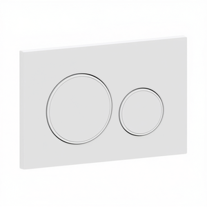 Placa de Cubierta Geberit Sigma 20 de 2 Botones, Blanca, 16.4 cm de Ancho, 24.6 cm de Largo, Botones de Inodoro - Product Image 3