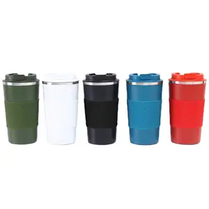 High Quality 380ml 510ml Premium Coffee Mug Powder Coated Double Wall Stainless Steel Insulated Sport Trendy Coffee Mugs