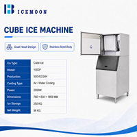 Machine à glace professionnelle 500 kg, machine à glaçons automatique, porte élévatrice, fabrication de glaçons, utilisation facile, refroidisseur commercial