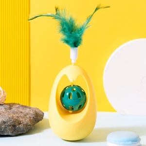 Juguete para gatos de juego automático con campana, varita interactiva para gatitos, Bola de vaso y rodillo de hierba gatera para aliviar el aburrimiento - Product Image 2