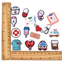 Décoration personnalisée boutique pièces de chaussure de créateur personnalisé infirmière médicale chaussure lacet breloques vente en gros